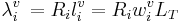 \lambda_i^v \,=R_i l_i^v = R_i w_i^v L_T \!