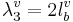  \, \lambda_3^v = 2 l_b^v \!