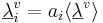  \underline{\lambda}_i^v = a_i\langle\underline{\lambda}^v\rangle