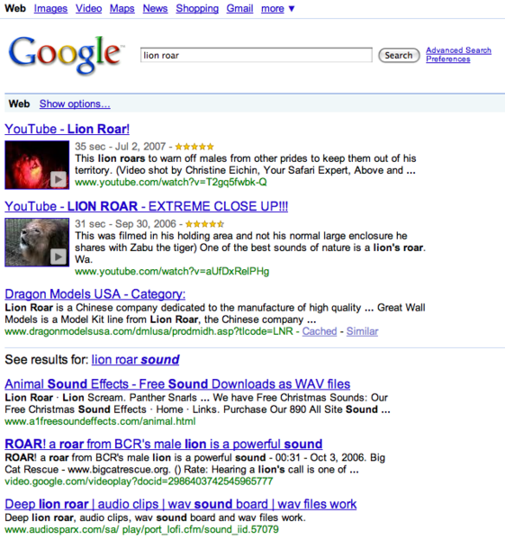 File:LionRoarGoogleTextSearch.png